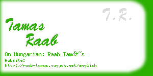 tamas raab business card